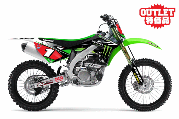 【アウトレット】D'COR '14デザイン MONSTER グラフィック【KXF250 '13-'16】 【アウトレット】D'COR '14デザイン MONSTER グラフィック【KXF250 '13-'16】